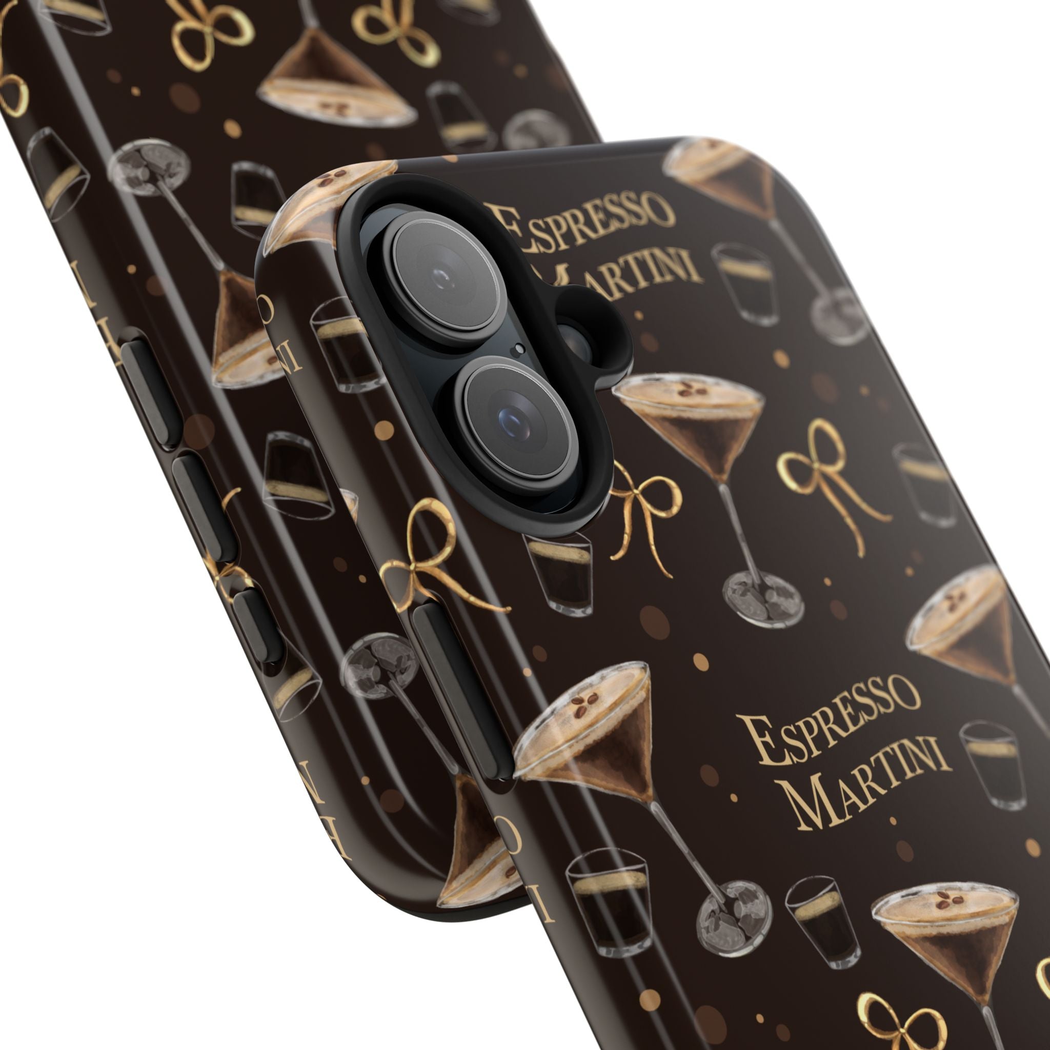 Espresso Martini Tough Phone Case — Dark Brown Espresso Collection Inspired Design