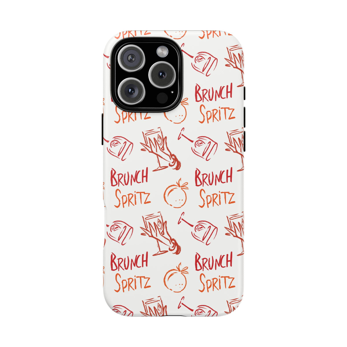 Brunch Spritz Phone Case — Red & Orange Aperol Inspired Design