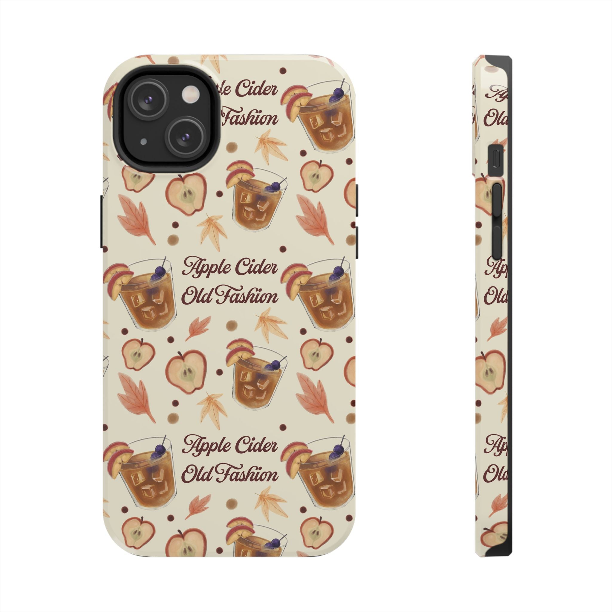 Apple Cider Old Fashioned Tough Phone Case – Beige Apple Cider Collection Inspired Design