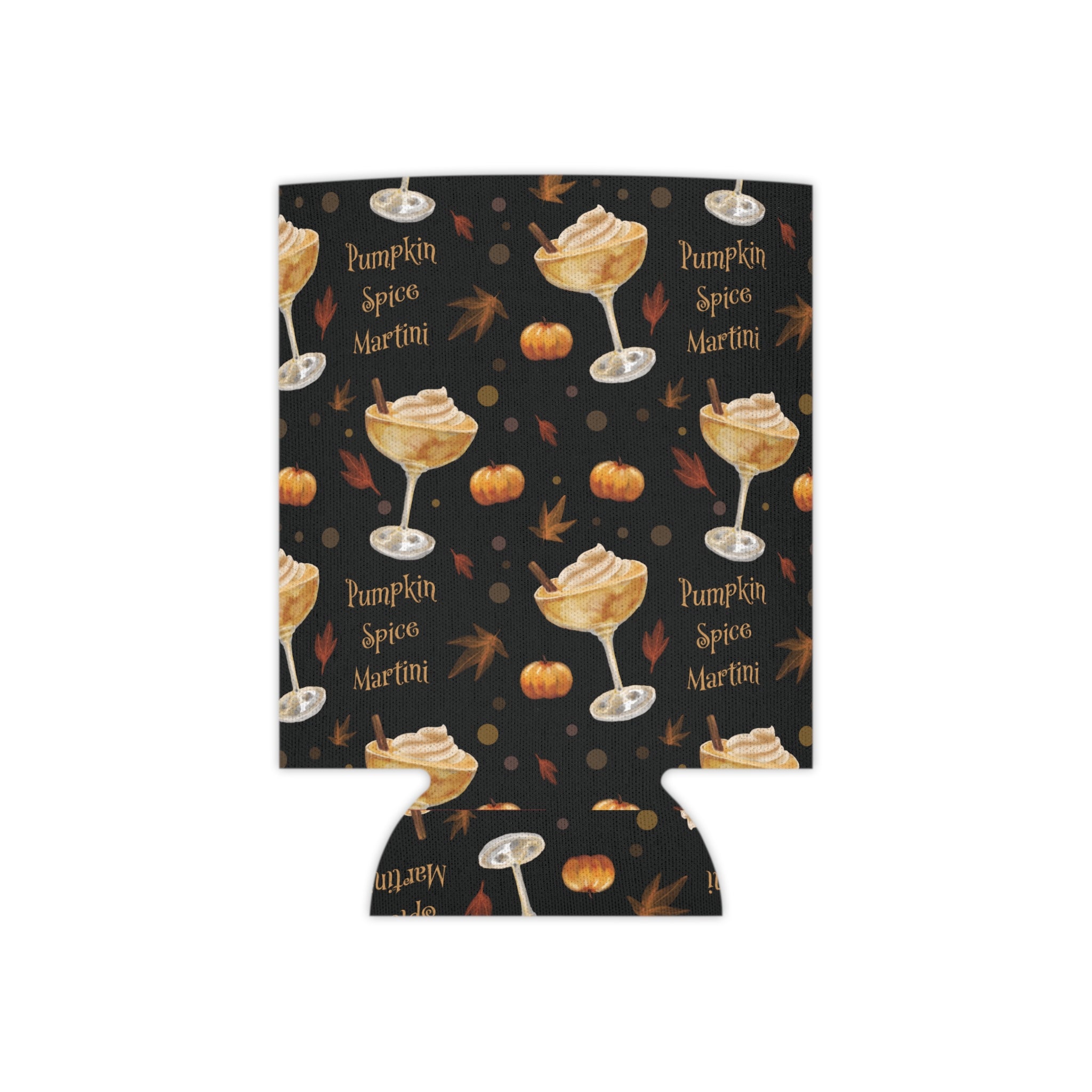 Pumpkin Spice Martini Can Cooler — Black Pumpkin Collection Inspired Design