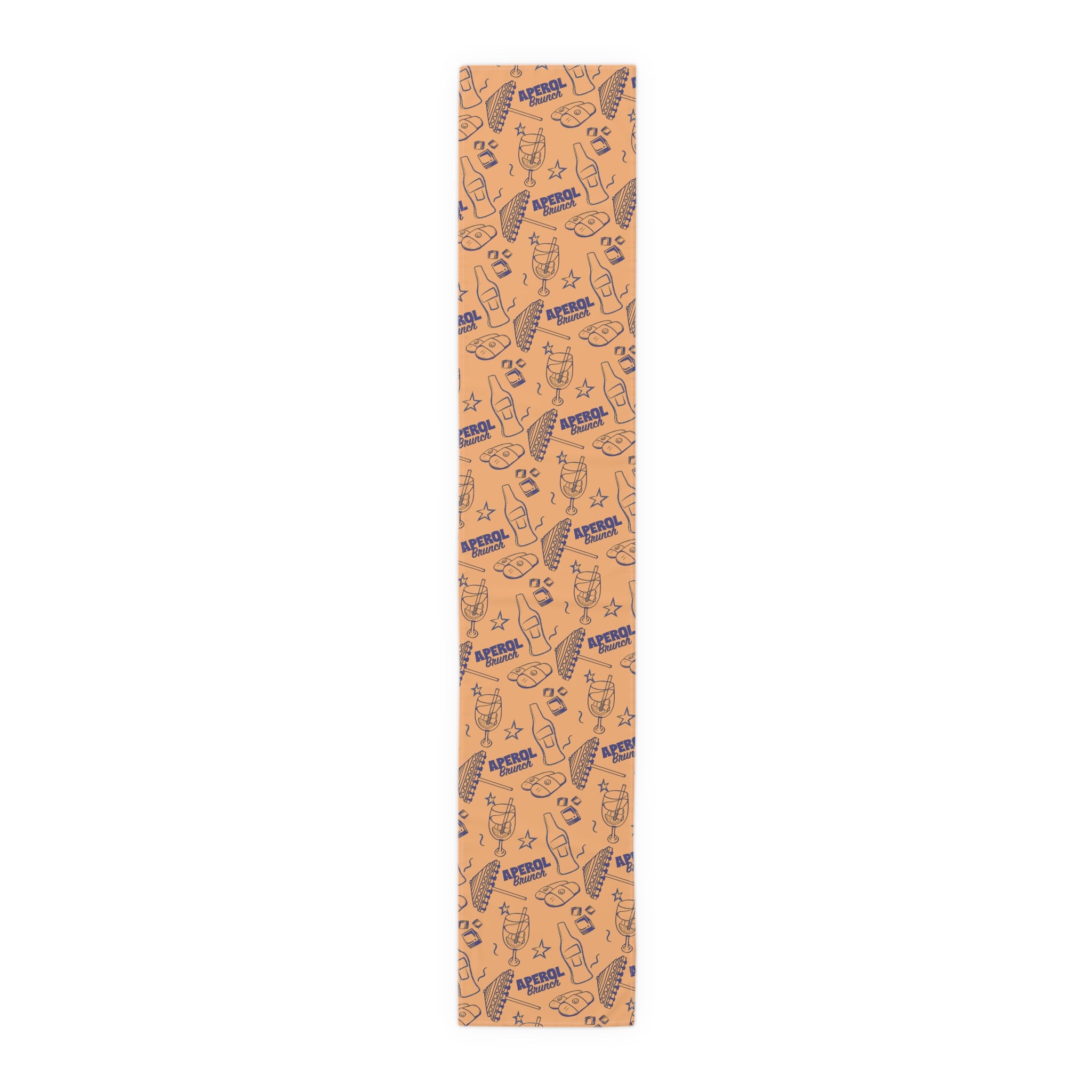 Aperol Brunch Table Runner — Orange Citrus Summer Decor