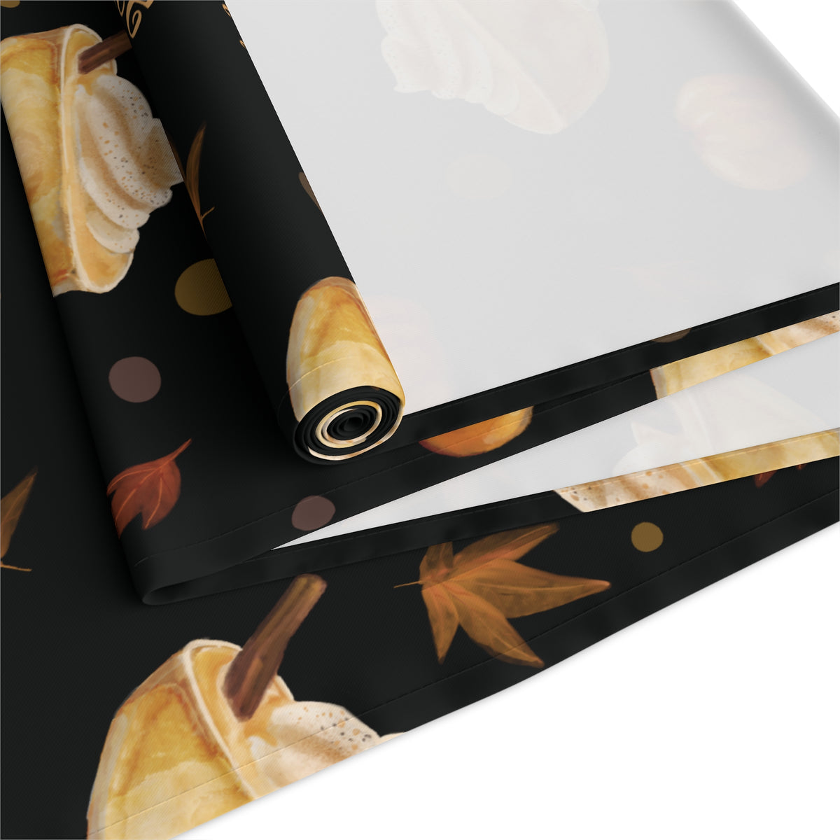 Pumpkin Spice Martini Table Runner — Black Pumpkin Collection Inspired Design