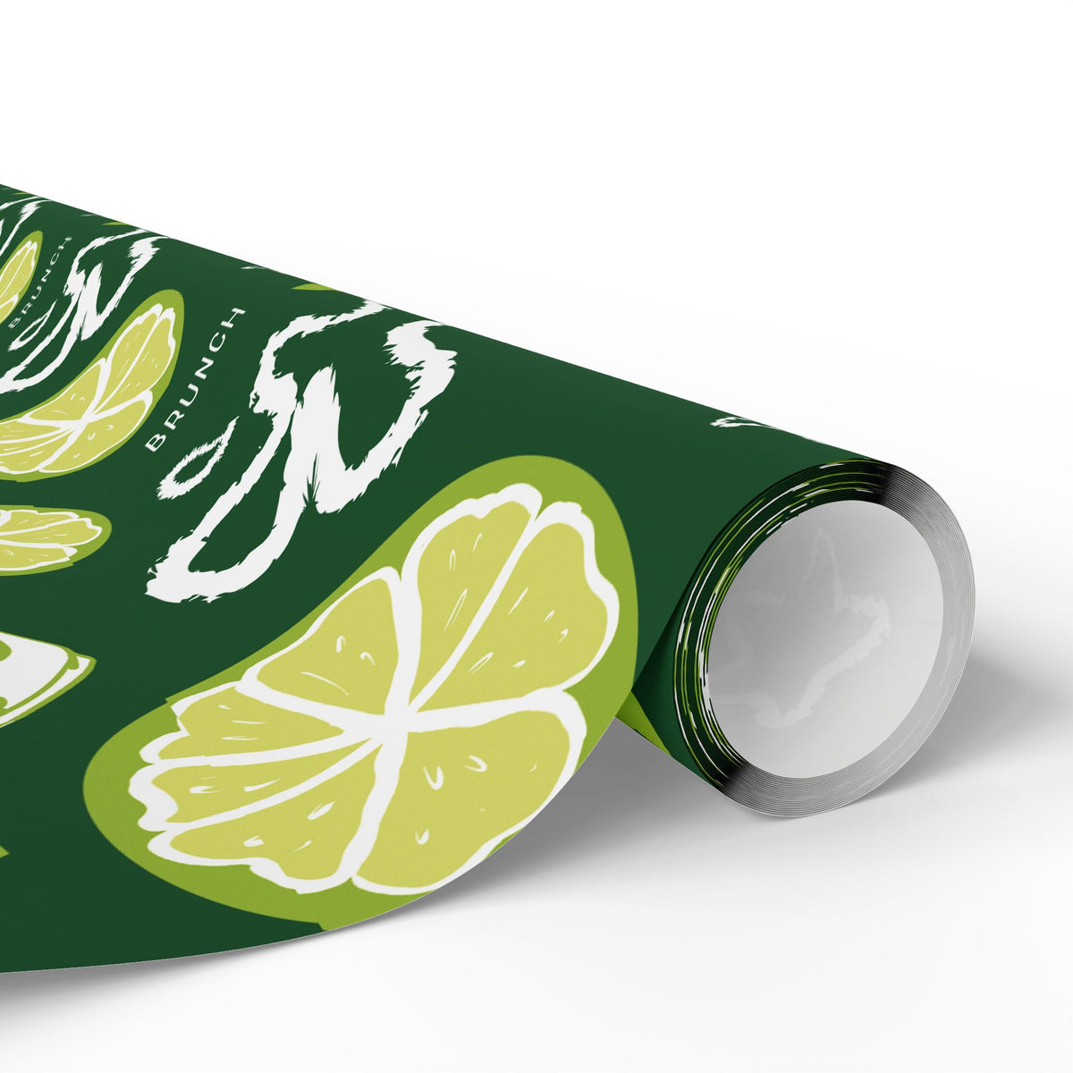 Lime Fruit Brunch Peel Wrapping Paper Roll — Lime Brunch Collection Inspired Design