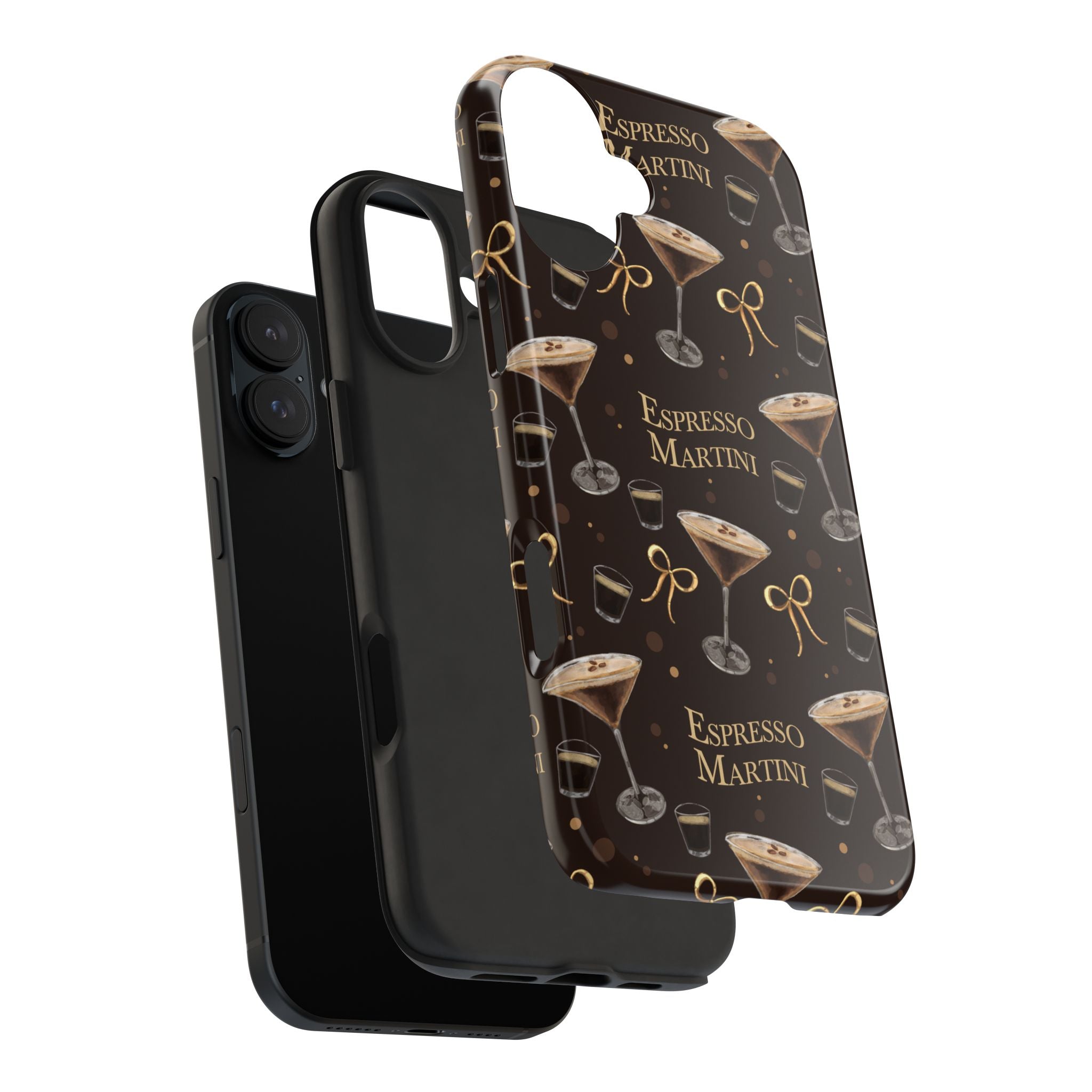 Espresso Martini Tough Phone Case — Dark Brown Espresso Collection Inspired Design