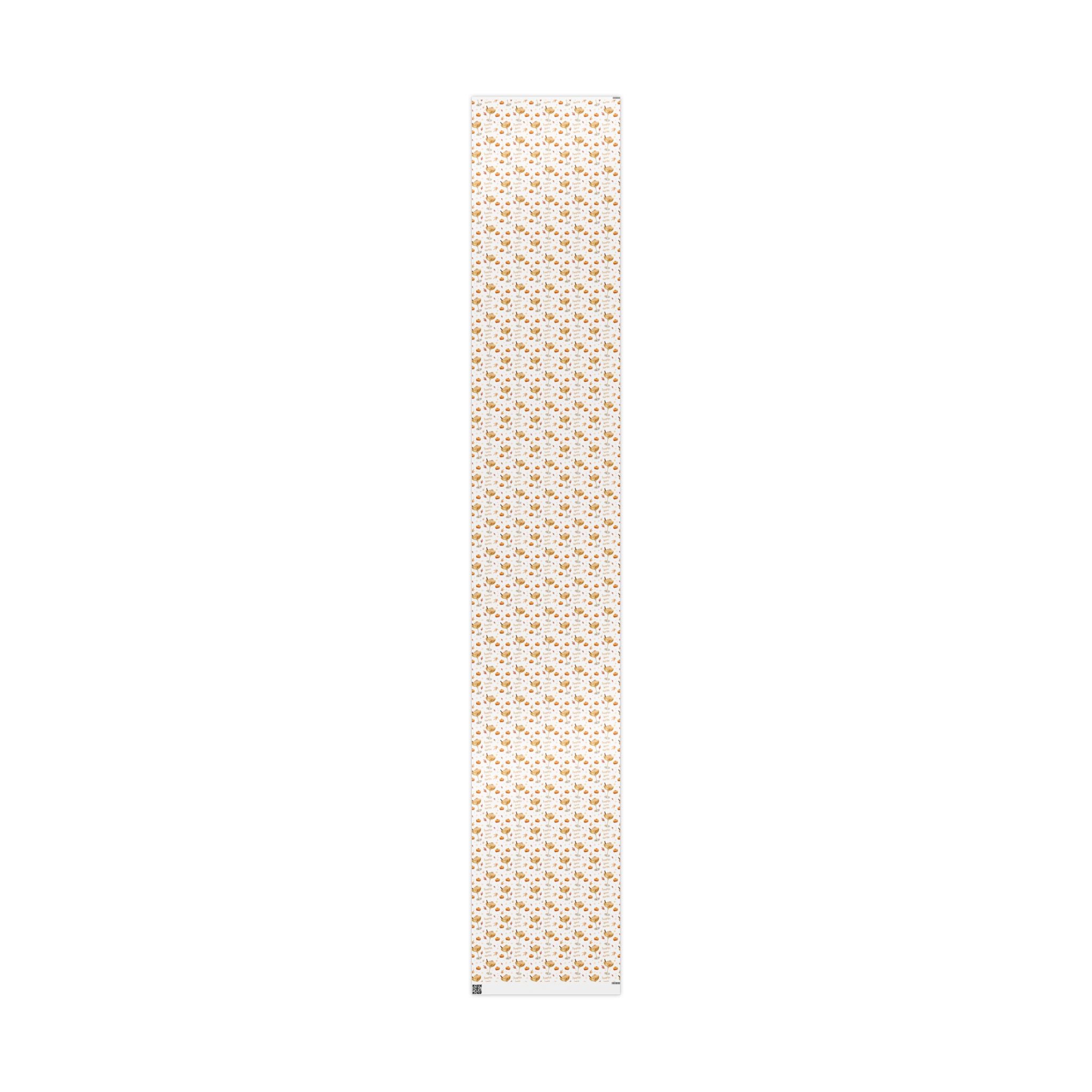 Pumpkin Spice Martini Wrapping Paper Roll – White Pumpkin Collection Inspired Design