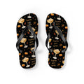 Pumpkin Spice Martini Flip Flops — Black Pumpkin Collection Inspired Design