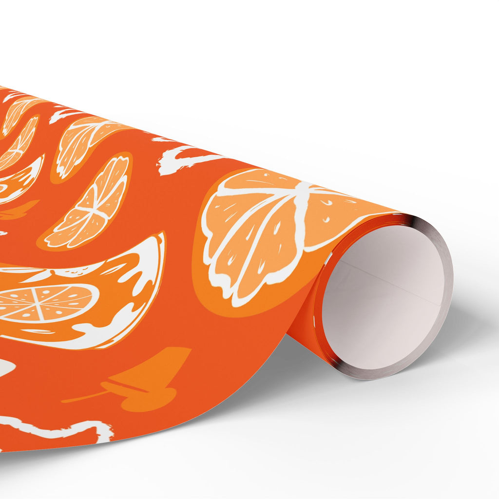 Orange Fruit Brunch Peel Wrapping Paper Roll — Orange Fruit Brunch Collection Inspired Design