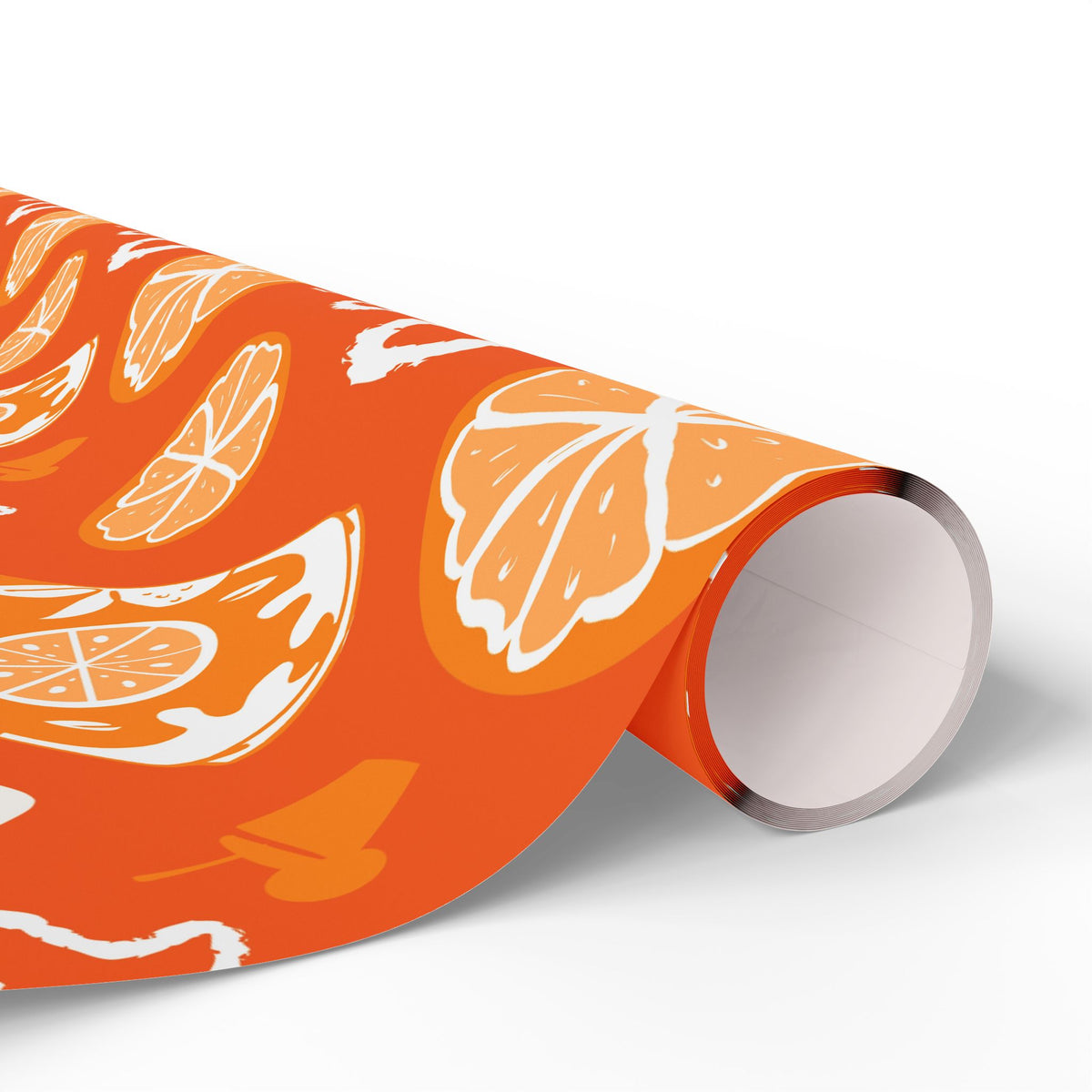 Orange Fruit Brunch Peel Wrapping Paper Roll — Orange Fruit Brunch Collection Inspired Design