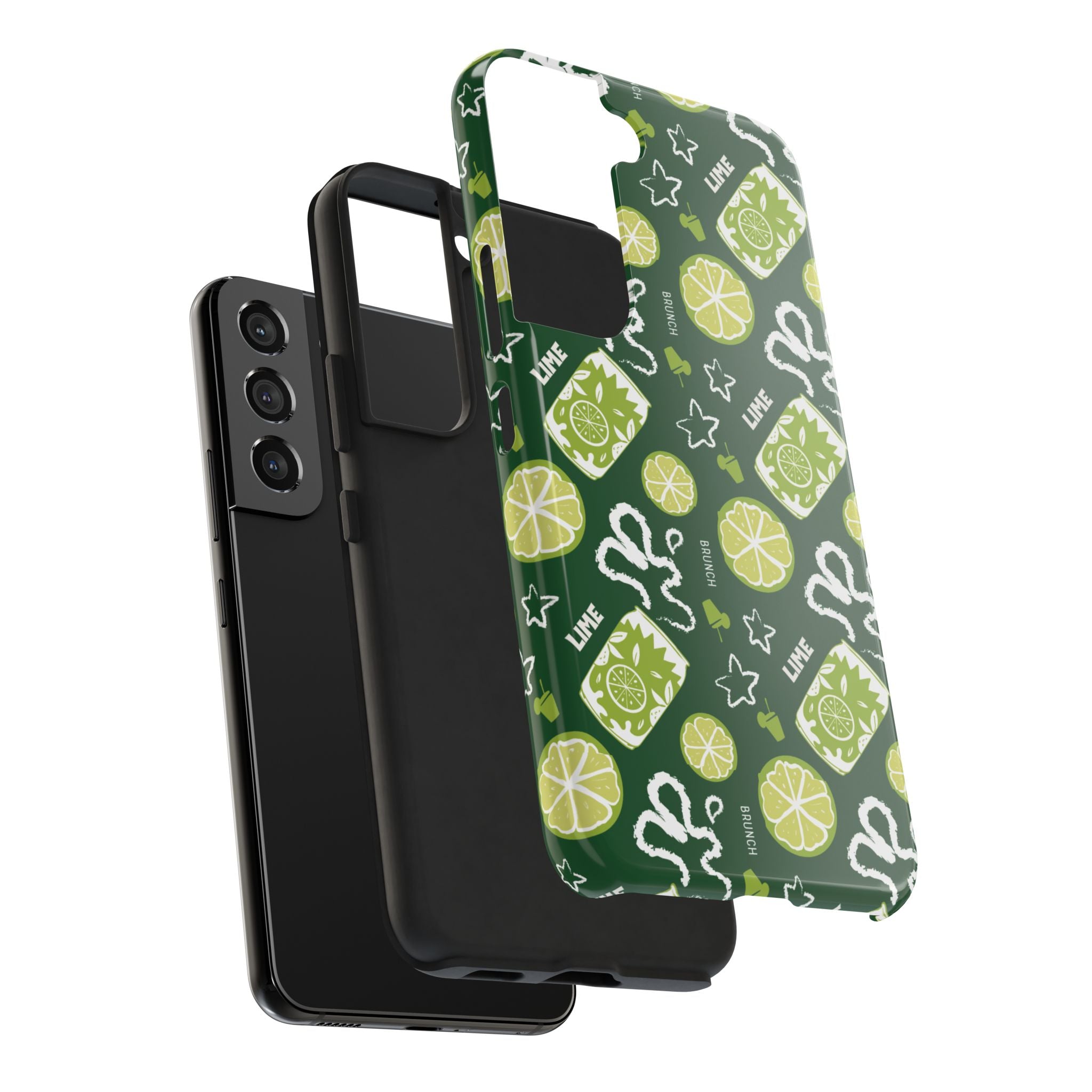 Lime Brunch Fruit Collection Tough Phone Case — Green Aperol Inspired Design