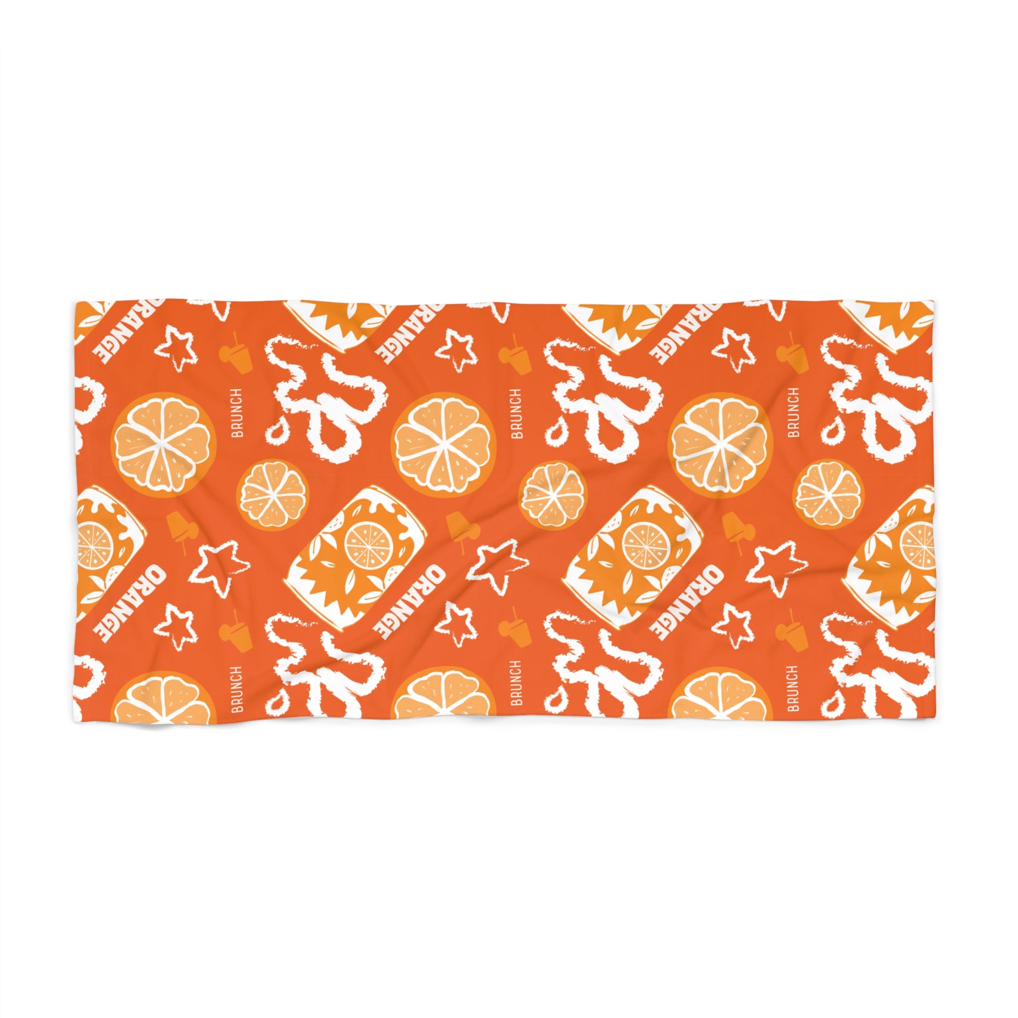 Orange Splash Beach Towel – Citrus Summer Vibes