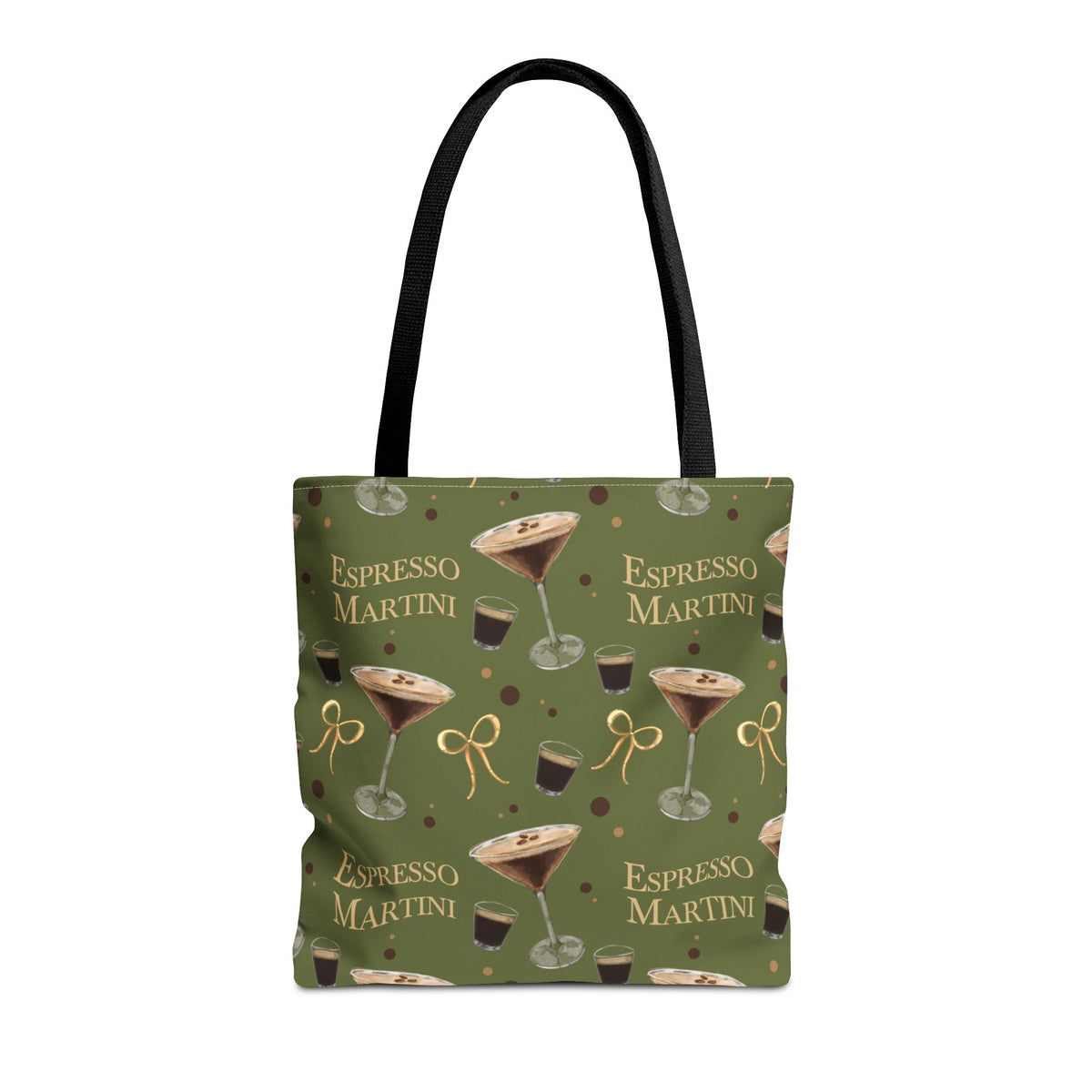 Espresso Martini Tote Bag — Olive Green Espresso Collection Inspired Design