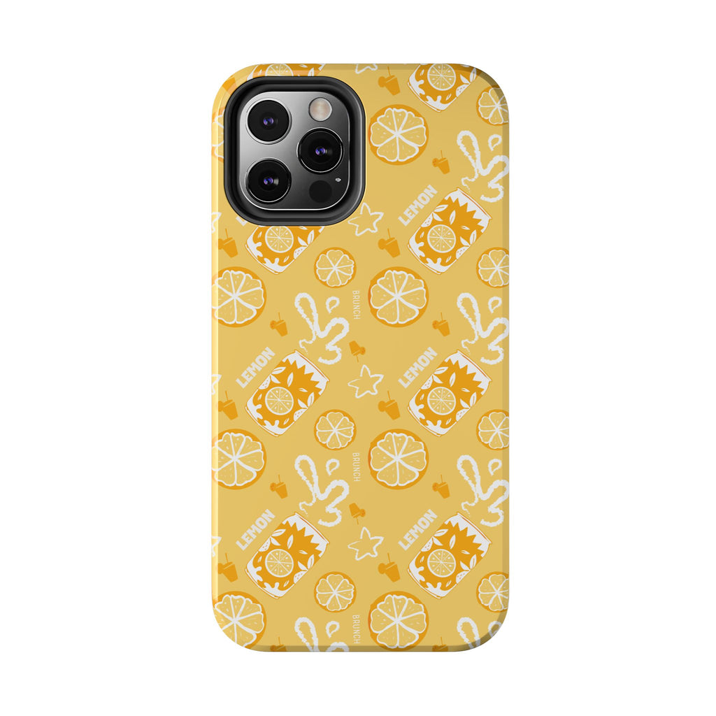 Lemon Brunch Tough Phone Case — Yellow Aperol Inspired Design