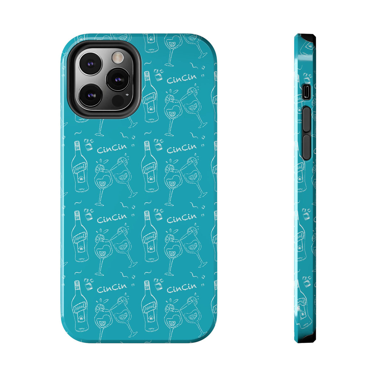 Cin Cin Spritz Tough Phone Case — Turquoise CinCin Brunch Collection Inspired Design