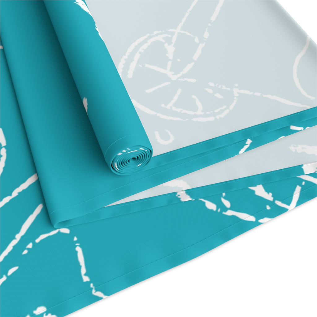 Cin Cin Spritz Table Runner — Turquoise Aperol Inspired Design