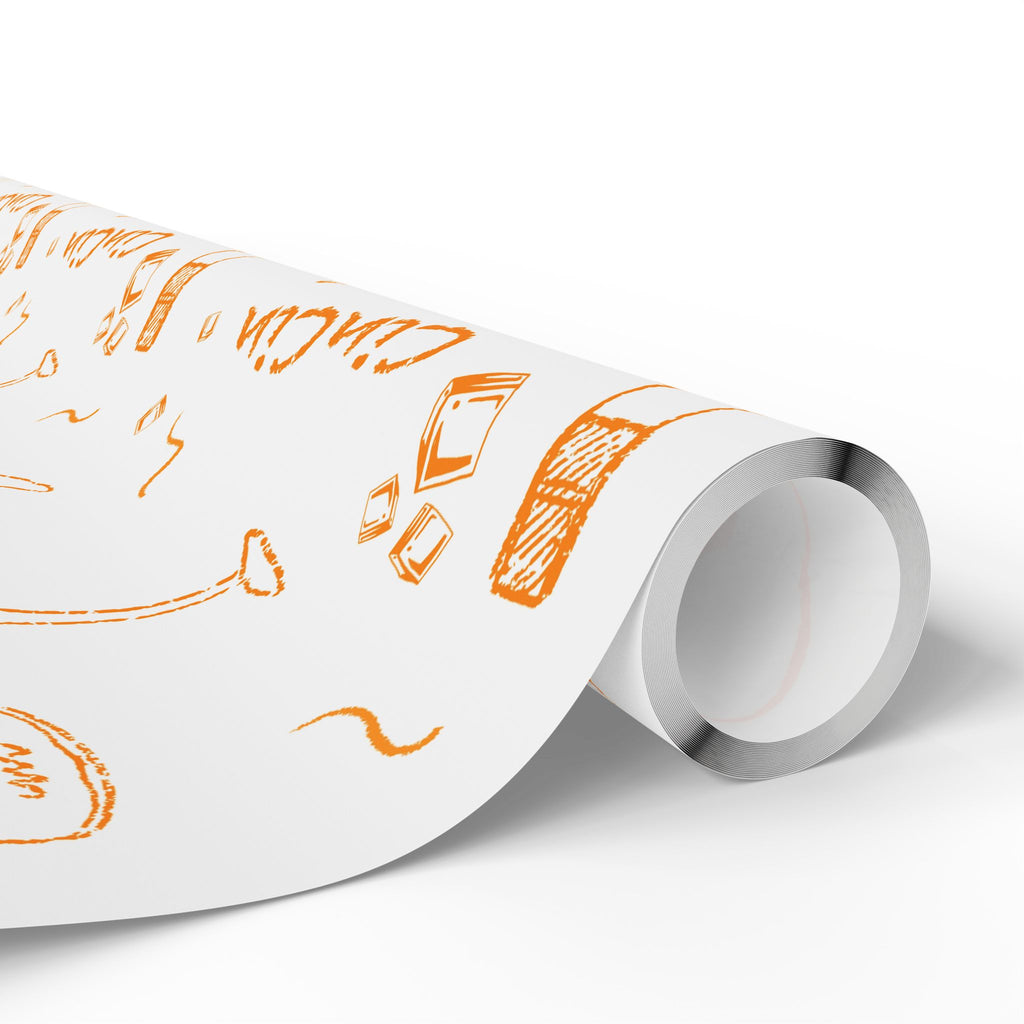 Cin Cin Peel Wrapping Paper Roll — White Cin Cin Brunch Collection Inspired Design