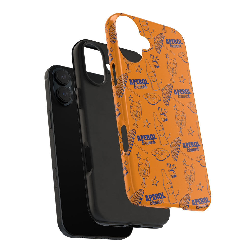 Aperol Brunch Collection Tough Phone Case — Orange and Blue Aperol Inspired Design
