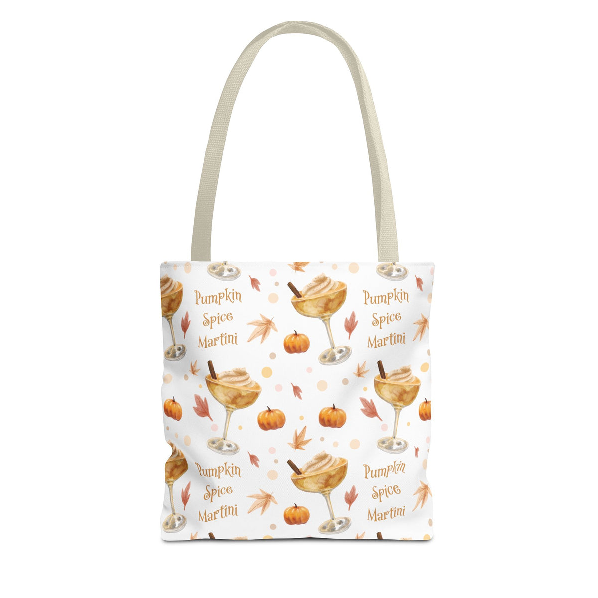 Pumpkin Spice Martini Tote Bag — White Pumpkin Collection Inspired Design