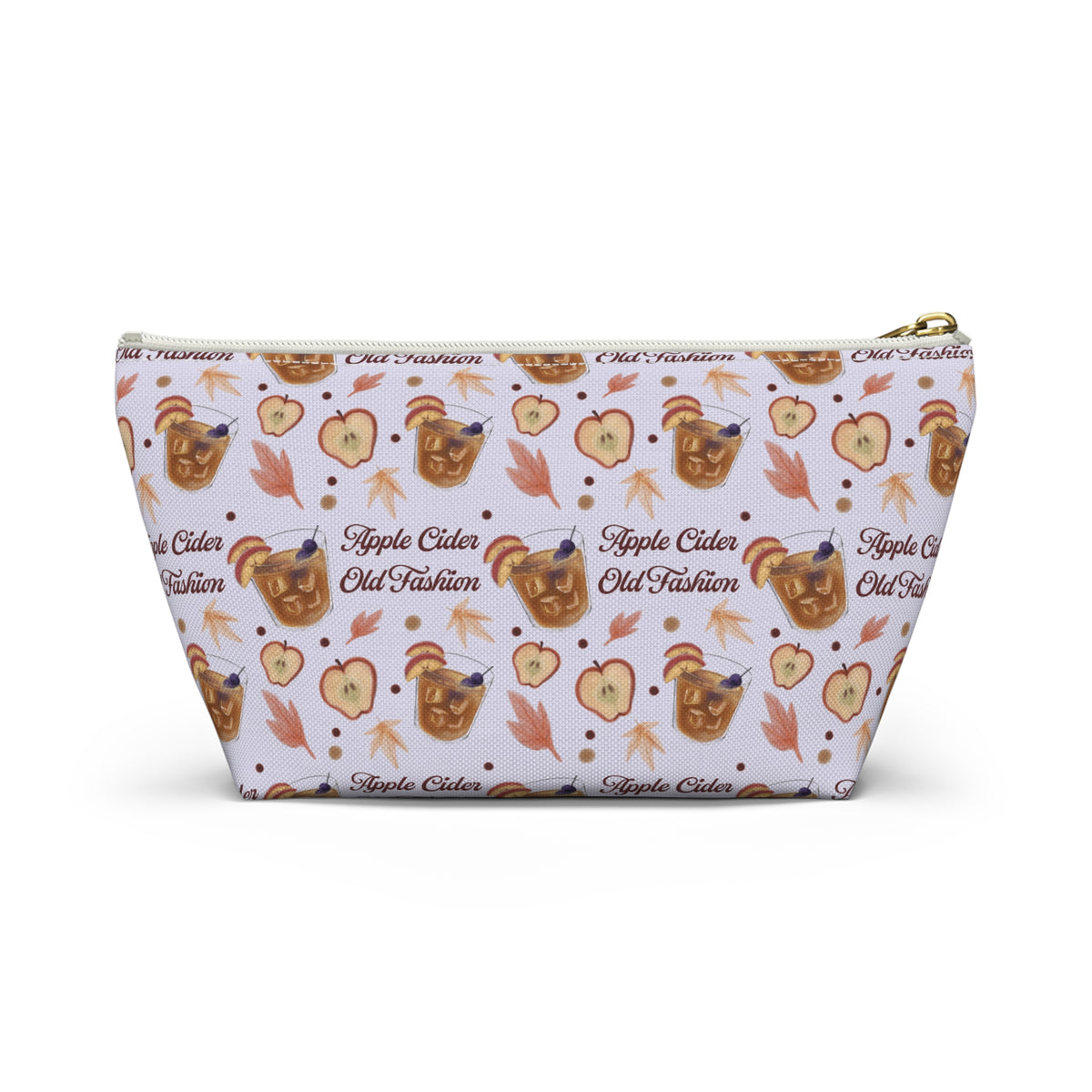Apple Cider Old Fashioned Accessory Pouch  — Light Violet Apple Cider Collection Inspired Design