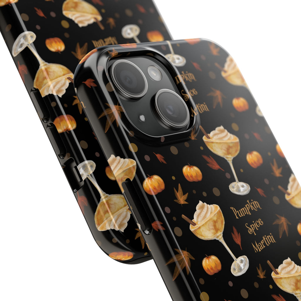 Pumpkin Spice Martini Tough Phone Case — Black Pumpkin Collection Inspired Design