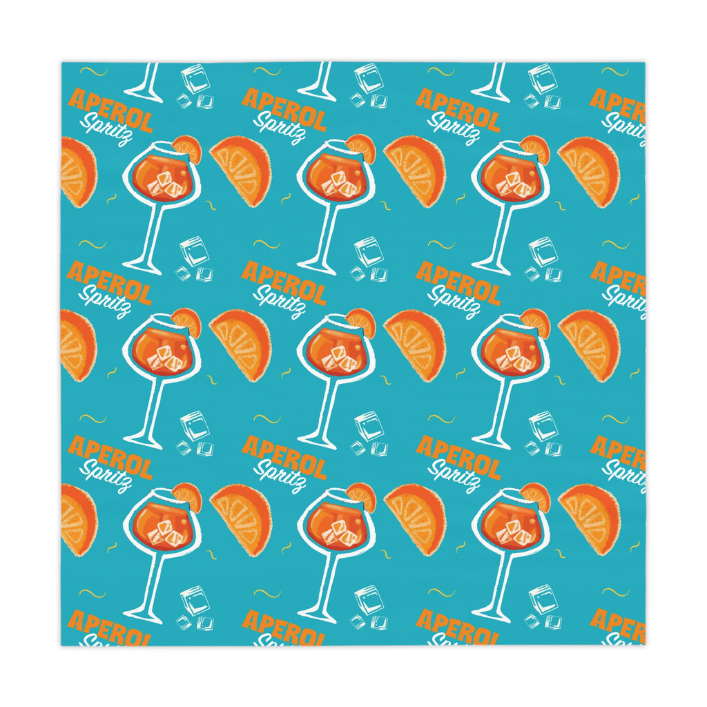Aperol Spritz Tablecloth — Turquoise Spritz Collection Inspired Design