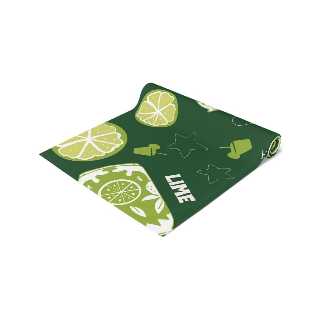 Lime Brunch Table Runner – Citrus Summer Table Decor