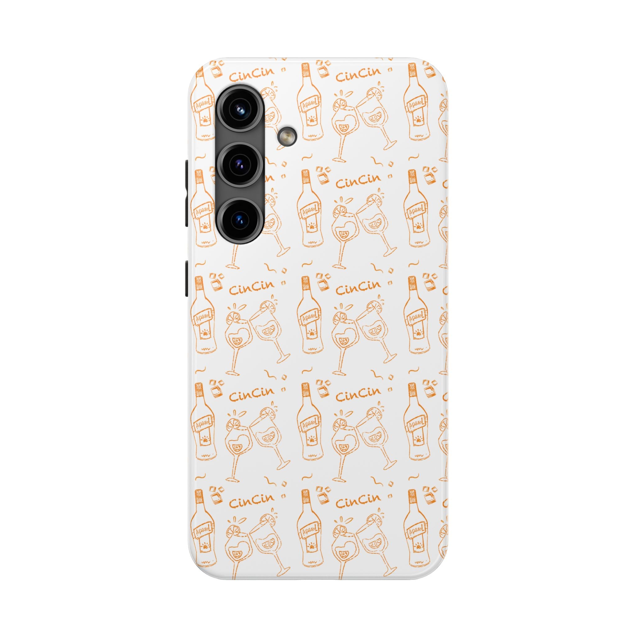 Cin Cin Spritz Tough Phone Case — Citrus Cocktail Pattern