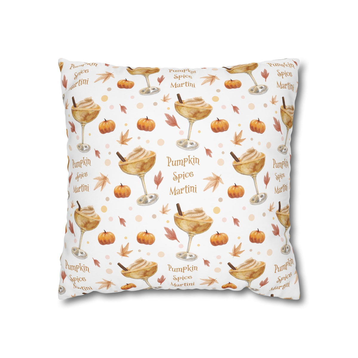 Pumpkin Spice Martini Pillowcase — White Pumpkin Collection Inspired Design