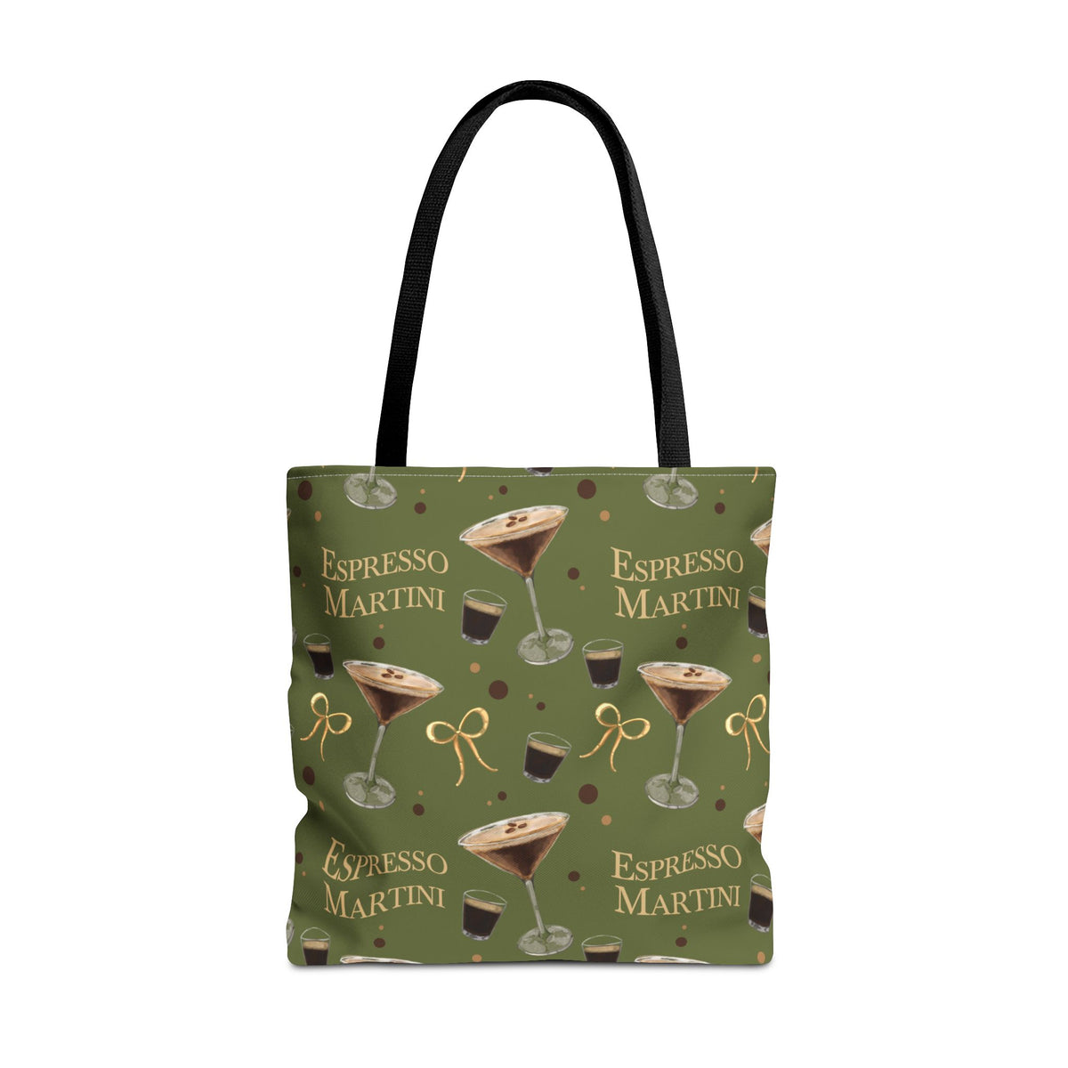 Espresso Martini Tote Bag — Olive Green Espresso Collection Inspired Design