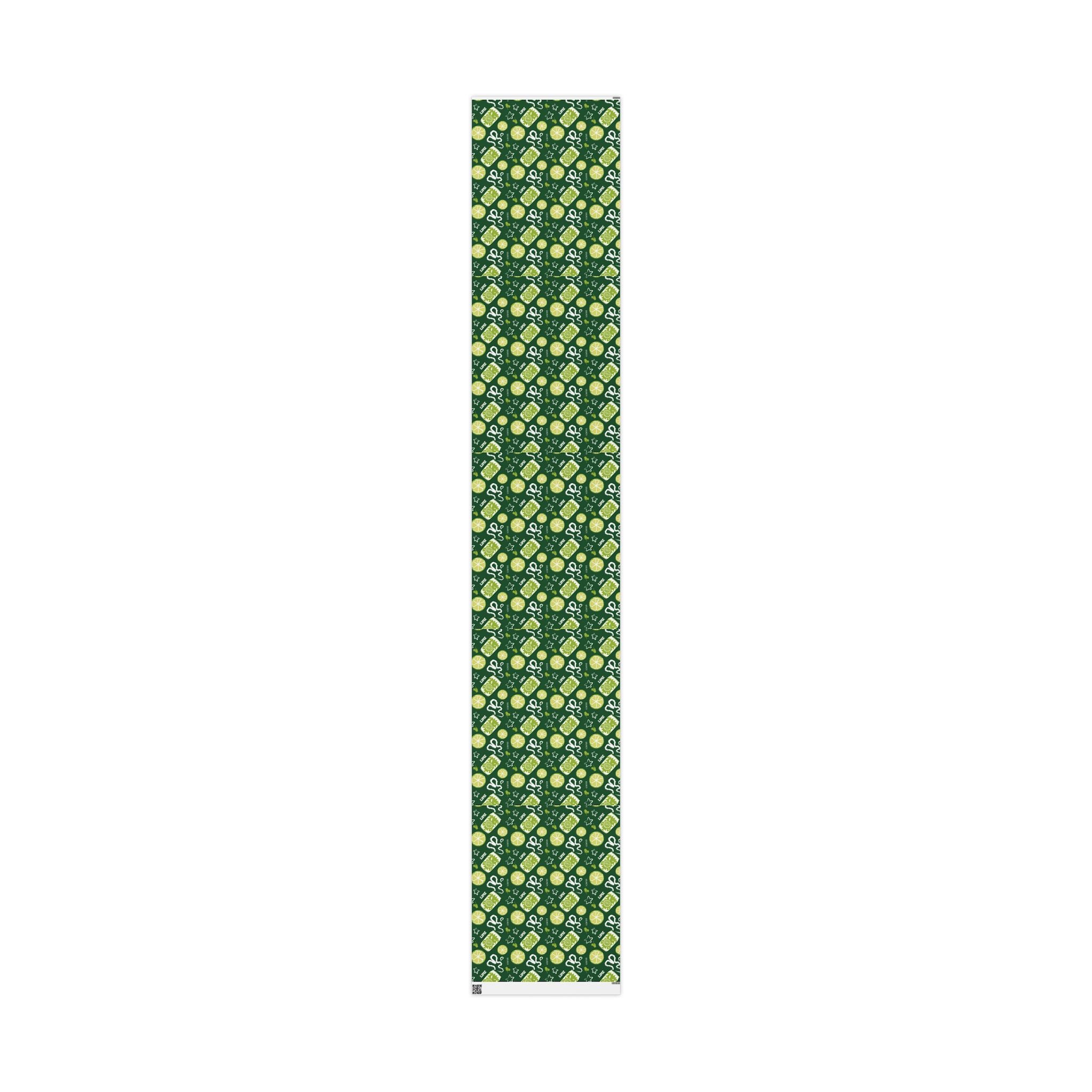 Lime Fruit Brunch Peel Wrapping Paper Roll — Lime Brunch Collection Inspired Design