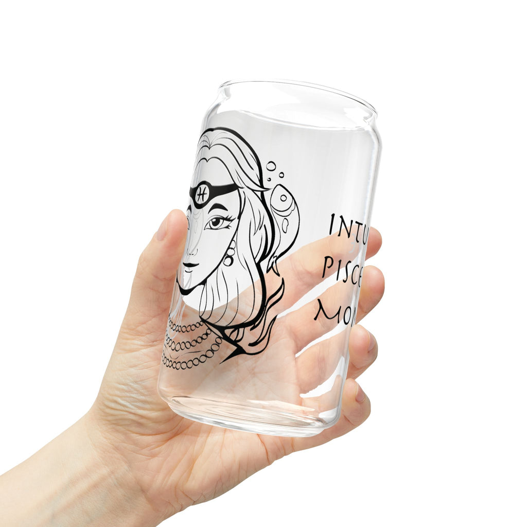 Pisces Mom Gift – 16oz Zodiac Sipper Glass for Mom | Astrology Glass Cup