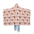 Apple Cider Old Fashion Hooded Throw Blanket – Light Pink Apple Cider Collection Inspired Design