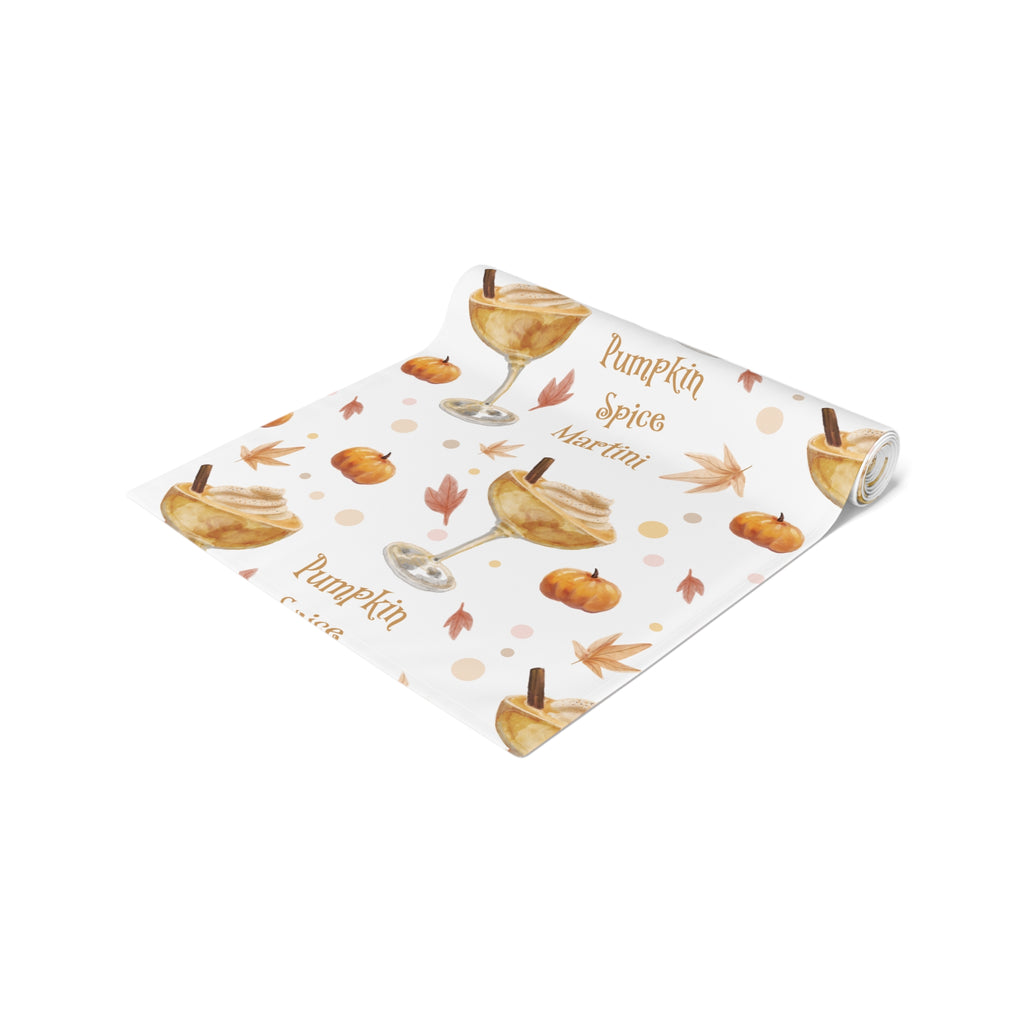Pumpkin Spice Martini Table Runner — White Pumpkin Collection Inspired Design