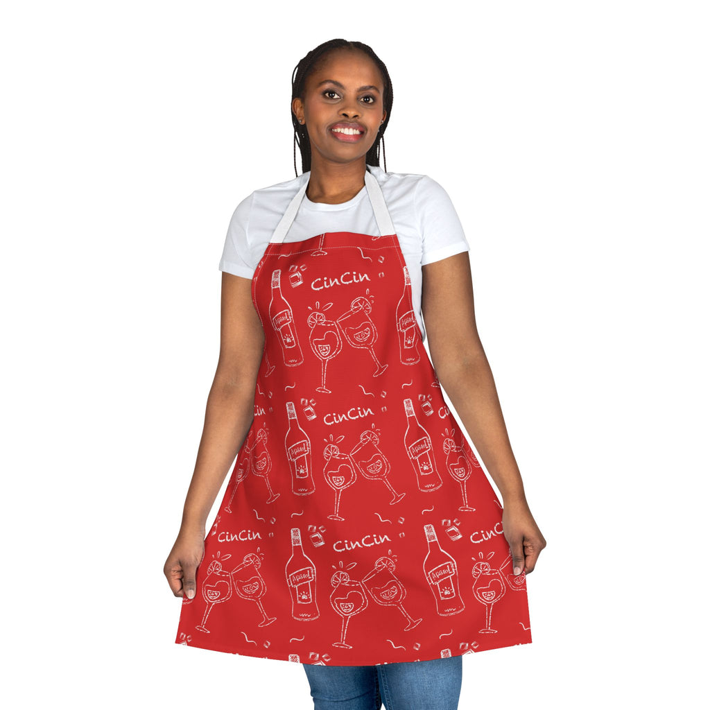 Cin Cin Apron - Red Cin Cin Collection Inspired Design