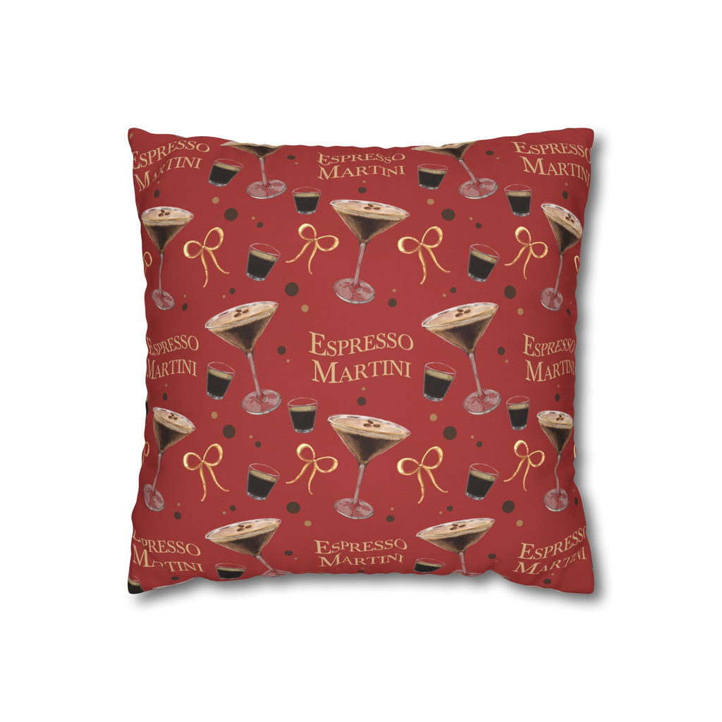 Espresso Martini Pillowcase — Red Espresso Collection Inspired Design