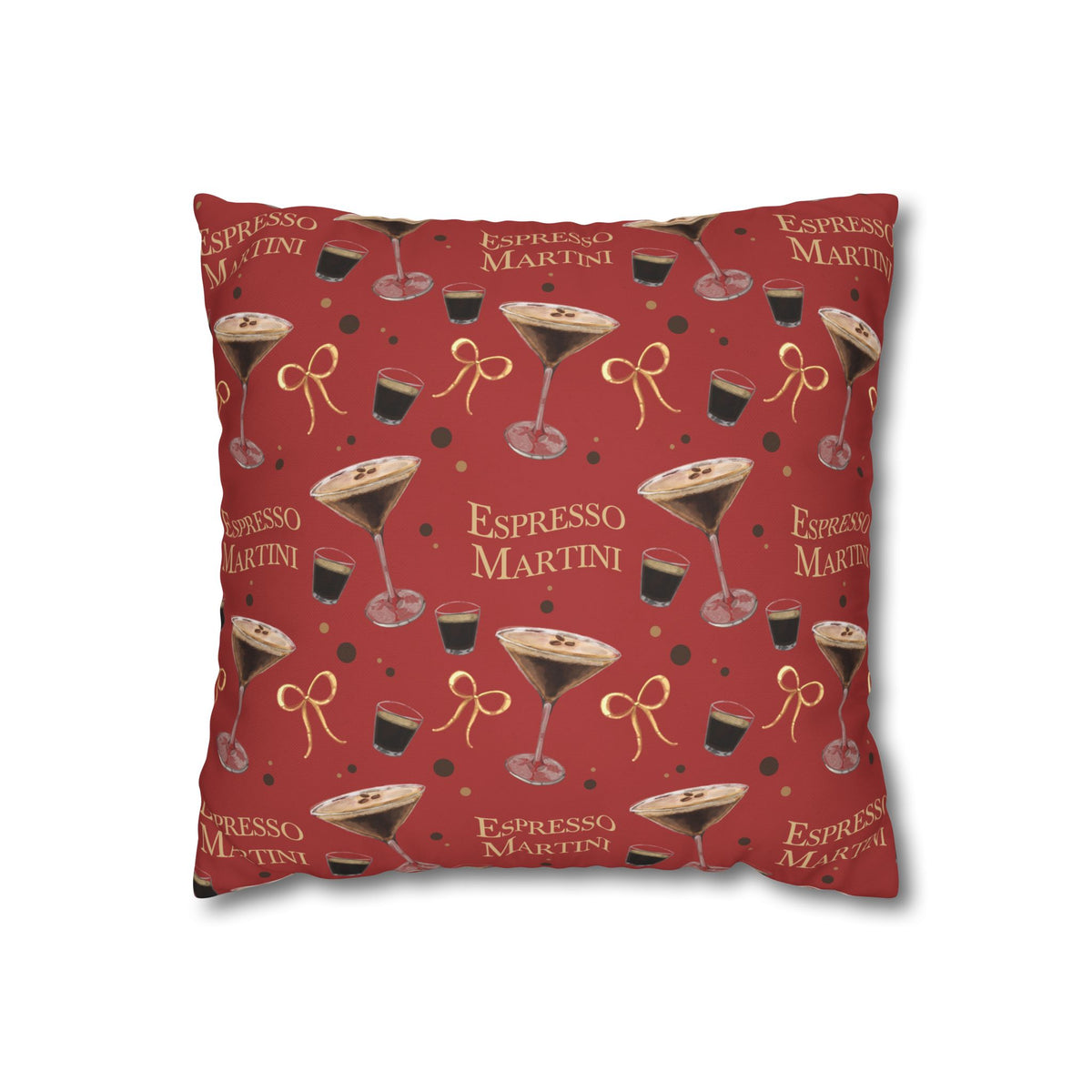 Espresso Martini Pillowcase — Red Espresso Collection Inspired Design
