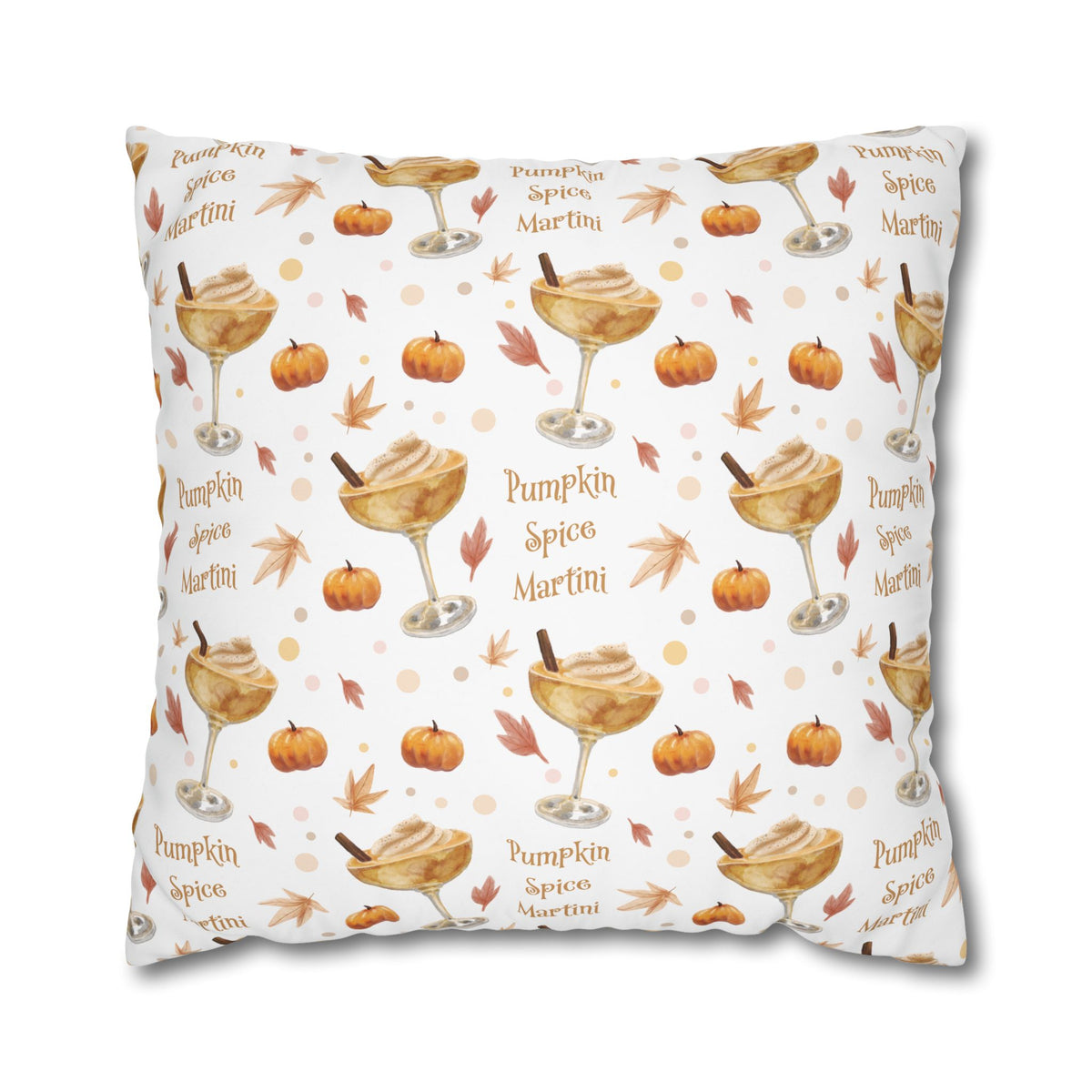 Pumpkin Spice Martini Pillowcase — White Pumpkin Collection Inspired Design