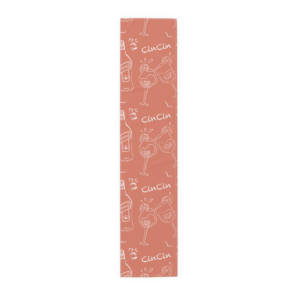 Cin Cin Table Runner — Red Cin Cin Collection Inspired Design