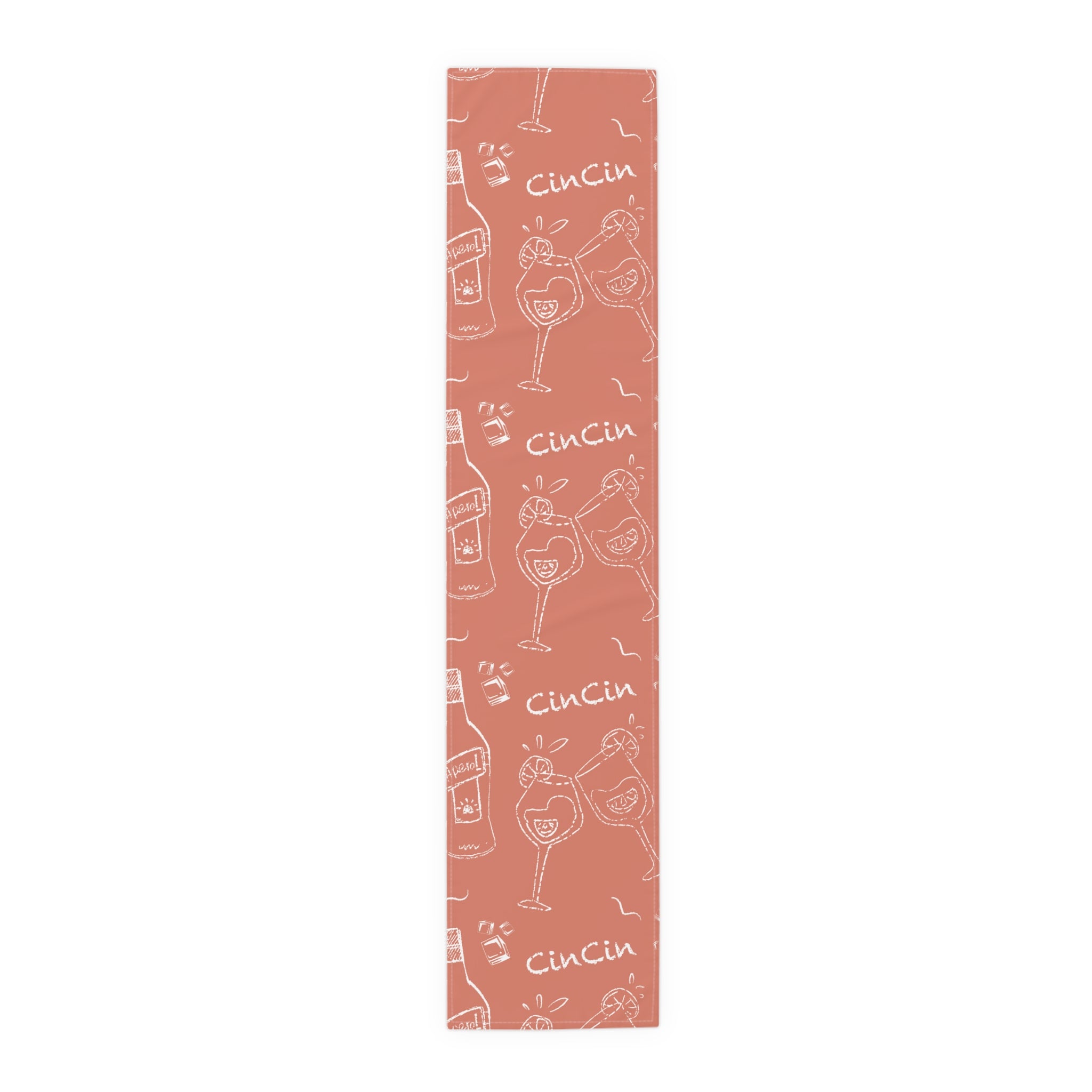 Cin Cin Table Runner — Red Cin Cin Collection Inspired Design