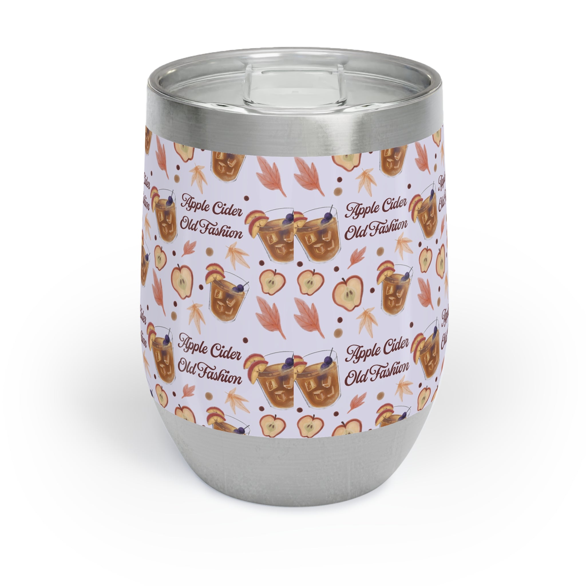 Apple Cider Old Fashioned Wine Tumbler — Light Violet Apple Cider Collection Inspired Design