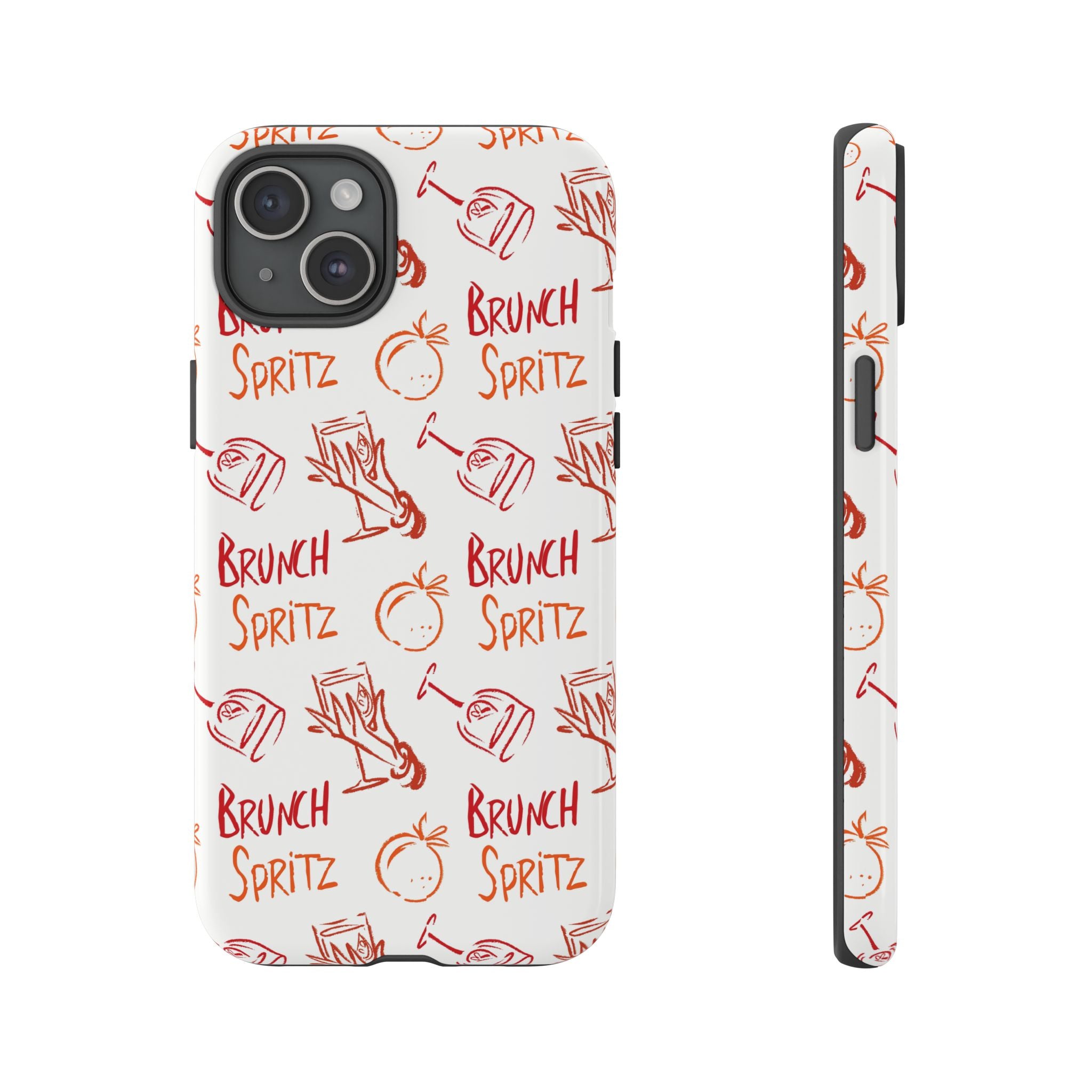 Brunch Spritz Phone Case — Red & Orange Aperol Inspired Design