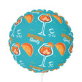 Aperol Spritz 11" Round Balloon — Turquoise Spritz Collection Inspired Design