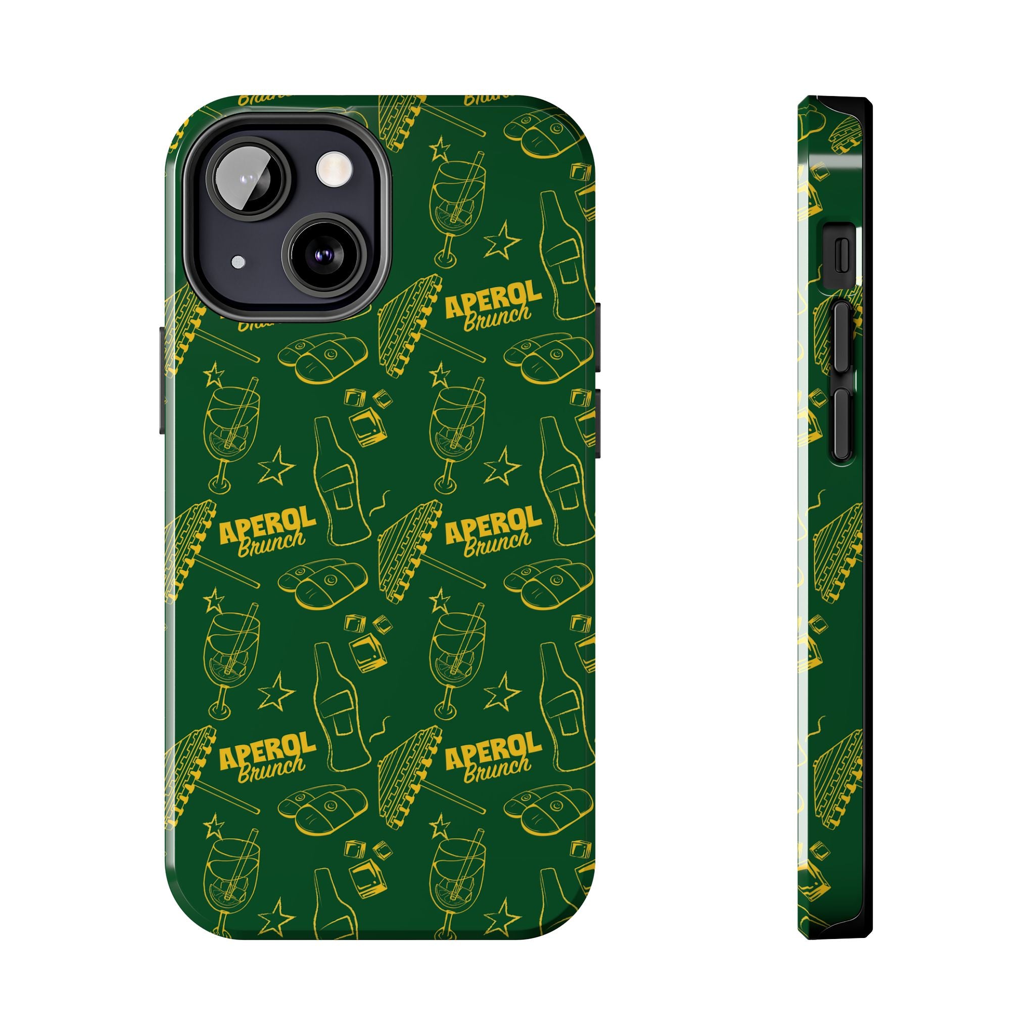Aperol Brunch Tough Phone Case — Green Aperol Inspired Cover