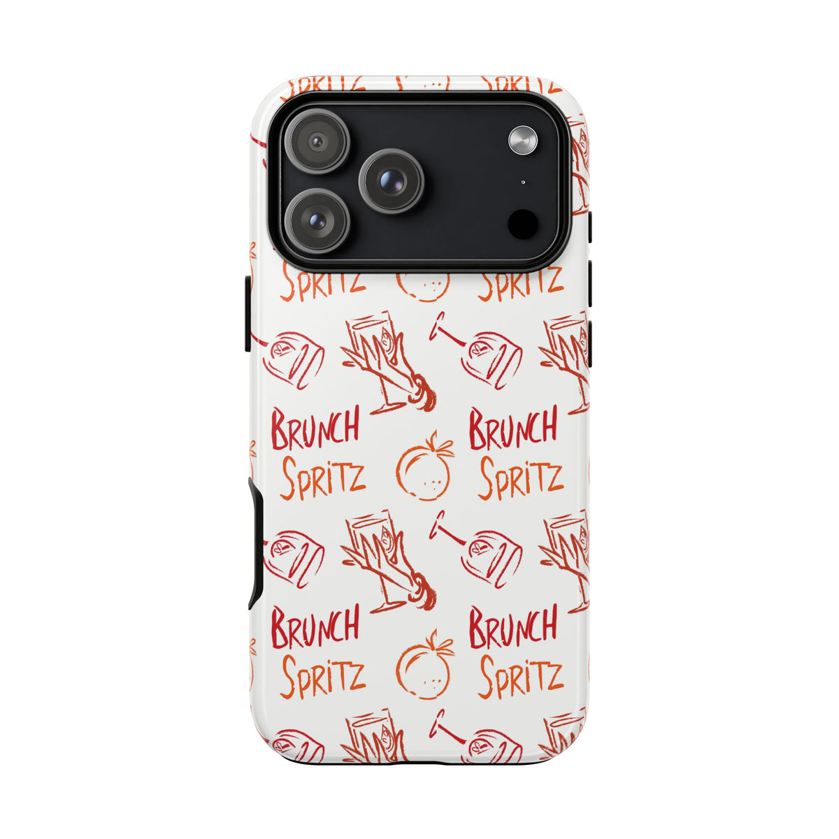 Brunch Spritz Phone Case — Red & Orange Aperol Inspired Design