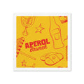 Aperol Brunch Cocktail Napkins (Pack of 50) – Yellow Paper Napkins, Cocktail Party Decor, Brunch Beverage Napkins, Hostess Gift