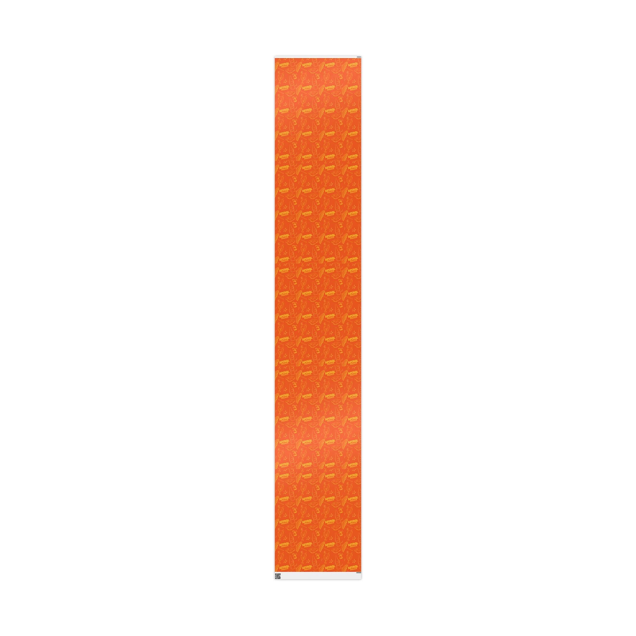 Aperol Brunch Peel Wrapping Paper Roll — Orange and Yellow Brunch Collection Inspired Design
