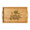 Engraved Bamboo Serving Tray — Aperol Spritz Bar Tray