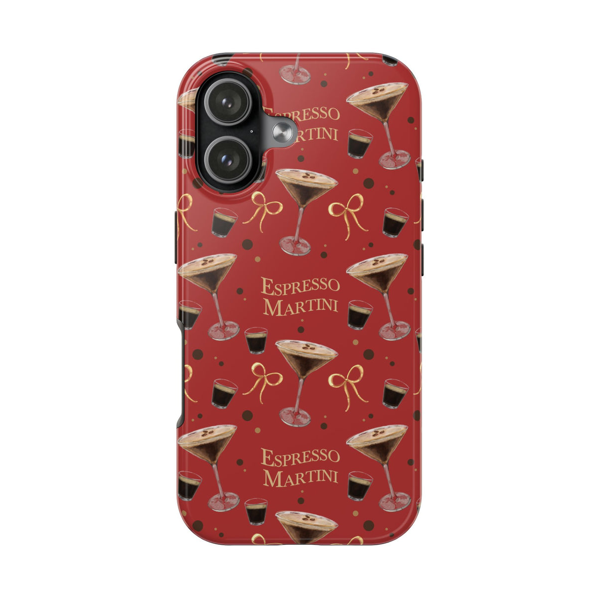 Espresso Martini Tough Phone Case — Red Espresso Collection Inspired Design