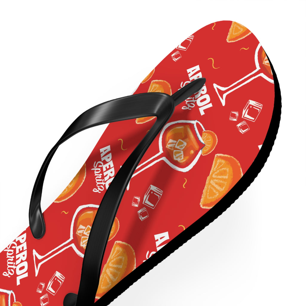 Aperol Spritz Flip Flops – Aperol Red Collection Inspired Design