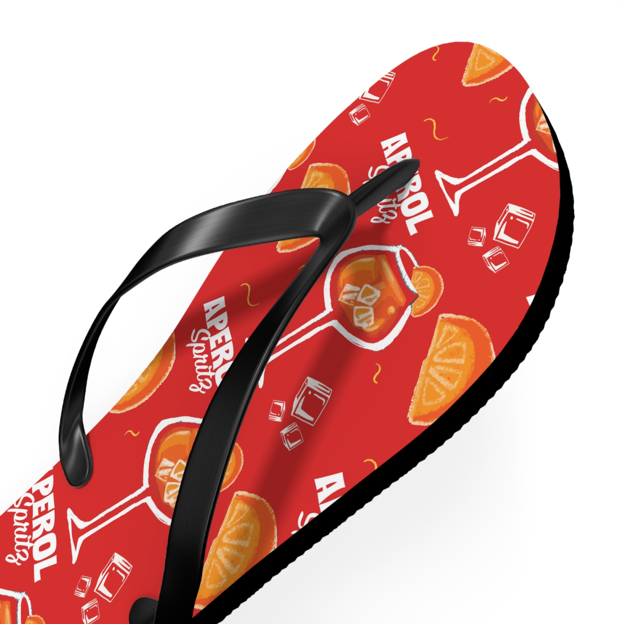 Aperol Spritz Flip Flops – Aperol Red Collection Inspired Design