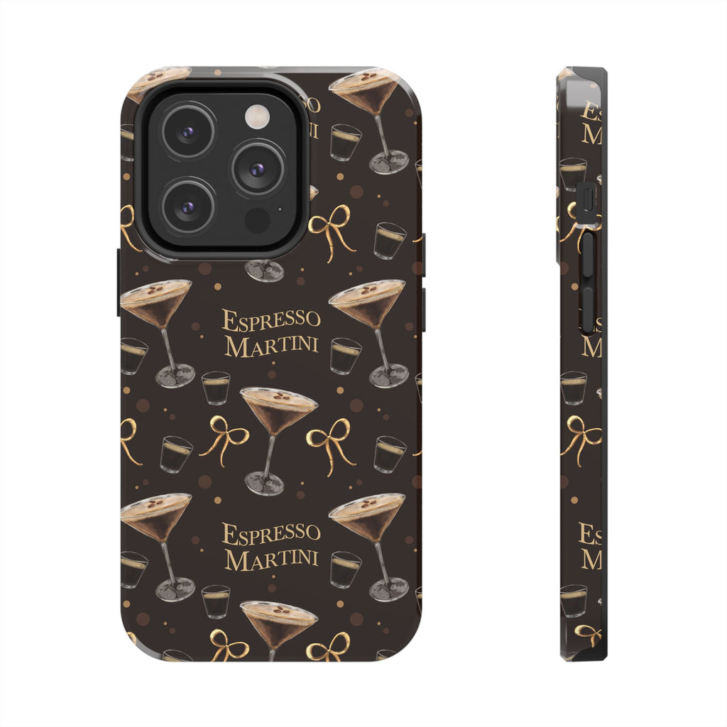 Espresso Martini Tough Phone Case — Dark Brown Espresso Collection Inspired Design